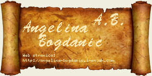 Angelina Bogdanić vizit kartica